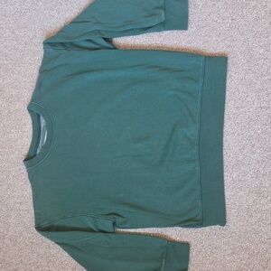 American Eagle Outfitters Hunter Green Crew Neck Sweatshirt